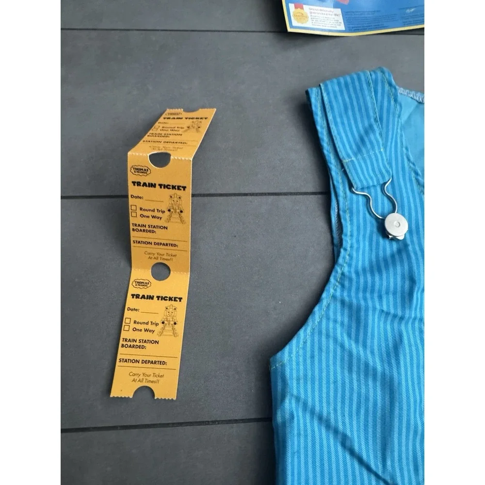 Vtg Britt Thomas‎ & Friends Boys sz 4-6 Conductor Dress Up Costume & Accessories